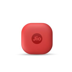 JioTag Air |Works with Apple Find My on iPhone|Global Tracking| BT Tracker | Red