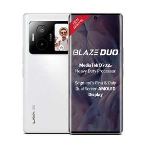 Lava Blaze Duo 5G (Arctic White, 8GB RAM, 128GB Storage)