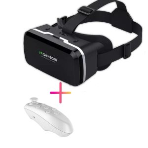 Bnext Virtual Reality Headset Glasses Anti-Radiation Adjustable Screen Headband, 2 Year Replacement Warranty (Color-Black)