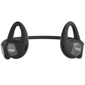 TOZO OpenReal Open Ear Headphones Bluetooth 5.3 Air Conduction Wireless Headphones Sport Earbuds, Black