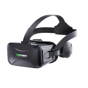 BLACKPOOL Gaming Virtual Reality Headsets with Built in Headphones | Adjustable Lenses, Black