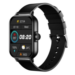 IKALL W10 1.86" (4.7 cm) Display, Bluetooth Calling Smart Watch, Voice Assitance, (Black)