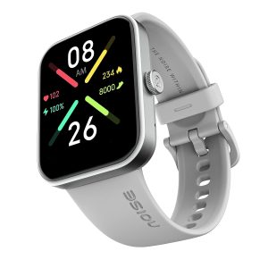 Noise Pulse Go Buzz Smart Watch with Advanced Bluetooth Calling, 1.69" TFT Display, SpO2, 100 Sports Mode, Mist Grey