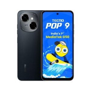 Tecno POP 9 (Startrail Black, 3GB+64GB) |India's 1st Mediatek G50 | IP54 Rated