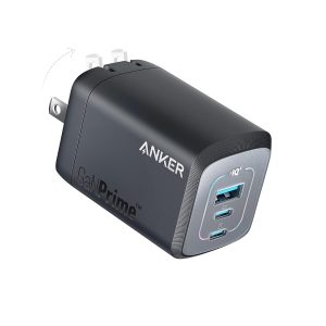Anker Prime 100W Usb C Charger,Anker Gan Wall Charger,3-Port Compact Pps Charger,Black