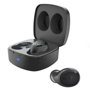 Motorola Moto Buds 100 - True Wireless Bluetooth Earbuds with Microphone - Black