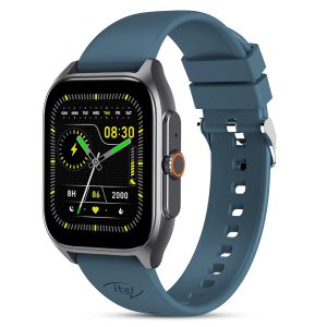 itel 2ES 1.8'' HD IPS Display Smartwatch with Bluetooth Calling, Upto 12 Days Battery, IP68 Water Resistant (Blue)