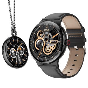 itel Unicorn Smartwatch with Single chip BT Calling, 1.43" AMOLED Display,(Dark Chrome)