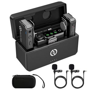 Hollyland LARK MAX Wireless Microphone System with ENC Noise Canceling Studio Audio Quality Camera Mic