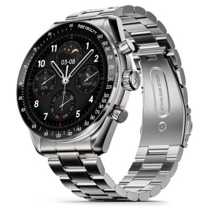 Fire-Boltt Moonwatch 36.3mm (1.43 inch) AMOLED Display, Wireless Charging, Metallic Frame, (Silver)