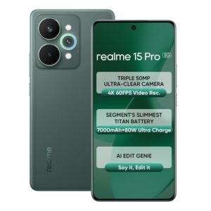 realme 15 Pro 5G (Velvet Green, 8GB RAM, 256GB Storage)