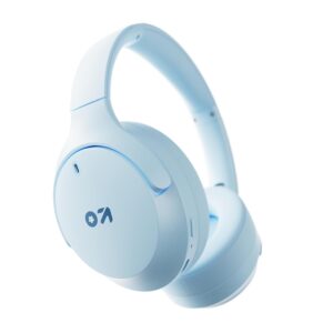 GOBOULT Made in India Newly Launched Q Over Ear Bluetooth Headphones with 70H Playtime (Powder Blue)