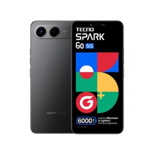 Spark GO 5G (Ink Black, 4GB+128GB) | India’s lightest 6000mAh Phone