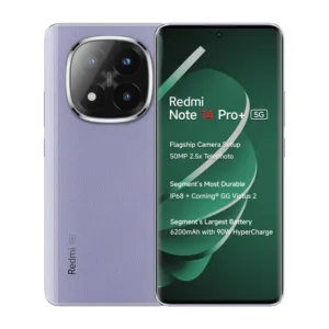 Redmi Note 14 Pro+ 5G AI Smartphone (Phantom Purple, 12GB RAM + 512GB Storage)