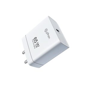 pTron Charger 65W Gan USB Type C Charger, (White)