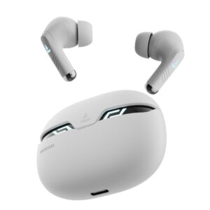 boAt Immortal 101 TWS Earbuds with Beastᵀᴹ Mode(40ms Low Latency), 30 HRS Playtime,(White Sabre)