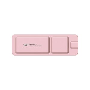Silicon Power PX10, 512GB Portable SSD Up to 1050MB/s, Compact Pocket-Size USB 3.2 Gen 2, Type-C, External Solid State Drive, Pink