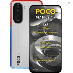 POCO M7 Plus 5G (Chrome Silver, 128 GB)  (8 GB RAM)