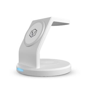 Virtutron 23w 3 in 1 Magnetic MagSafe Charger | Wireless Charging Pad Compatible for iPhone -White