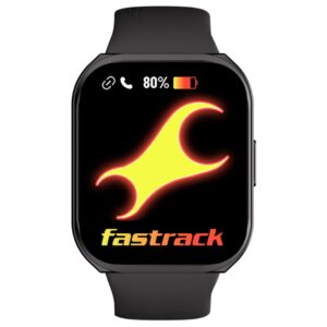 Fastrack Limitless FS1+ Smartwatch| 2.01" UltraVU Display|950 Nits Brightness|SingleSync BT Calling,Pitch Black
