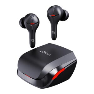 pTron PlayBuds 1 Pro in-Ear TWS Earbuds, Quad Mic Hybrid ENC Calls, 35ms Low Latency Gaming, 50Hrs Playtime, Black Matt