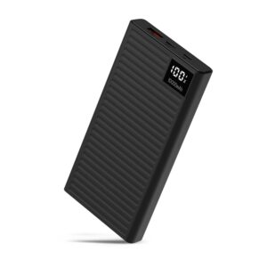 Foxin 22.5W Fast Charging Powerbank 10,000mAh, Lightweight Travel Essential | Black