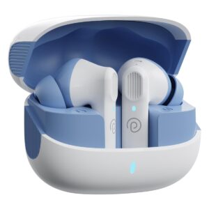 pTron Newly Launched Zenbuds 1 V2 32dB ANC TWS Earbuds, Transparency Mode, (White)