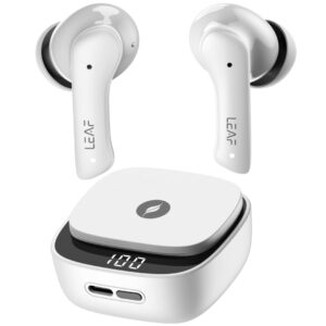 Leaf Buds X614 True Wireless ANC Earbuds with AI SOUND App, Active Noise Cancellation,(Pure White)