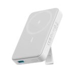 Anker Magnetic Battery, 10,000mAh Foldable Wireless Portable Charger with Stand, White