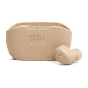 JBL Wave Buds in-Ear Wireless Earbuds (TWS) with Mic,App for Customized Extra Bass Eq, Google Fastpair (Beige)