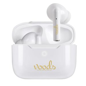 Voods V airbuds - Active True Wireless Earbuds IP65- Water & Dust Resistant, White