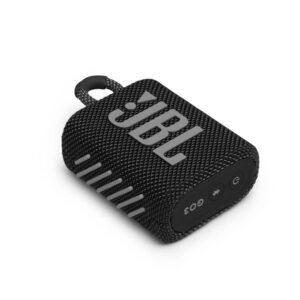 JBL Go 3, Wireless Ultra Portable Bluetooth Speaker, Waterproof, Type C (without Mic, Black)