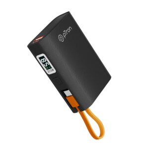 pTron Dynamo Rush 10000mAh 22.5W Nano Power Bank, HyperVolt EV Batteries, Compact Size Fast Charging,Night Black
