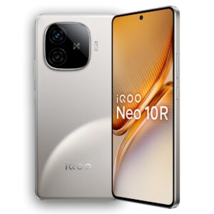 iQOO Neo 10R 5G (Moonknight Titanium, 12GB RAM, 256GB Storage)