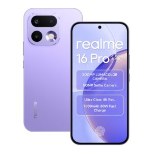 Realme 16 Pro 5G Smartphone 12GB RAM 256GB ROM, Purple