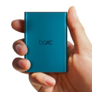 boAt Energyshroom PB400 Pro 20000mAh | Pocket Size, Compact Power Bank (Steel Blue)