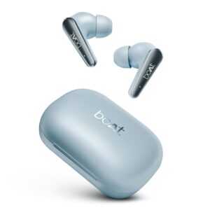boAt Newly Launched Airdopes 280 ANC TWS in-Ear Earbuds with 32dB ANC, Ambient Mode, 60hrs Playback, Mint Blue