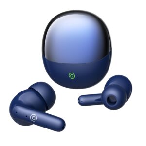 pTron Zenbuds Evo TWS Earbuds, Ai-Trutalk Enc Calls, 45Ms Movie/Music Modes, Deep Bass, 32Hrs Playtime,(Blue)