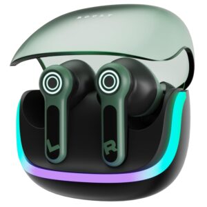 Boult Audio Z40 Gaming in Ear Earbuds with 60H Playtime, Dual Device Pairing, IPX5 Ear buds TWS (Black Moss)