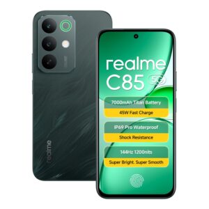 realme C85 5G Smartphone 6+128GB Green, 6.8inch Screen, 144HZ Vision Display