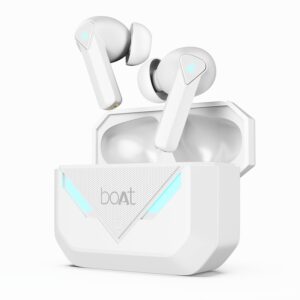 boAt Newly Launched Immortal 158 TWS in Ear Gaming Earbuds with 40hrs Playback,(White Sabre)