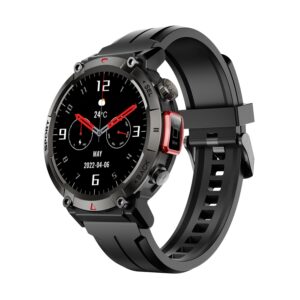 Cult Ranger XR1-1.43" AMOLED Display,Outdoor Rugged Smartwatch for Men, Bluetooth Calling, Black