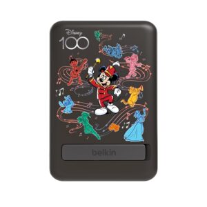 Belkin X Disney, Special Disney 100 Musical Edition, 5K MaH Magnetic MagSafe Compatible Wireless Power Bank