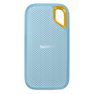 Sandisk Extreme Portable 1TB, 1050MB/s R, 1000MB/s W, 3mtr Drop Protection, IP65 Water/dust Resistance,SkyBlue Color