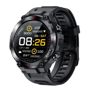 Tiqo® Series-A Pro GPS Smartwatch with Strava, HR, SPO2, Exercise and Sleep Tracking, 14 Day Battery