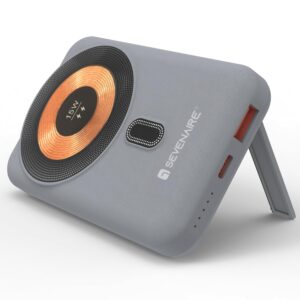 SEVENAIRE P100 Magnetic Magsafe Power Bank 10000mAh [Magsafe Compatible] [15W Fast Charge]