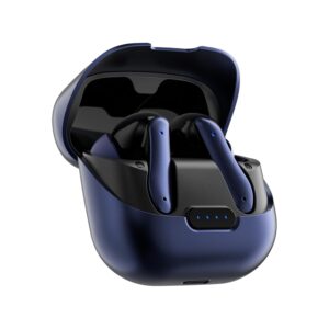 Amazon Basics TWS in-Ear Earbuds (AB-T01B) with Fast Charging up to 80 Hours of Playtime, Touch Control (Blue)