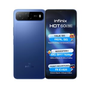 Infinix HOT 60i 5G (Shadow Blue, 4GB RAM, 128GB Storage)
