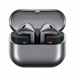 Samsung Galaxy Buds 3 (Silver) with Galaxy AI Powered Real-time Interpreter | 24-bit Hi-Fi Audio | Up to 36H Battery