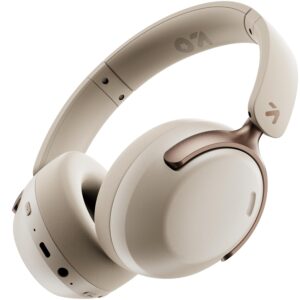 GOBOULT Newly Launched Soniq Over Ear Bluetooth Headphones with 70H Playtime (White)